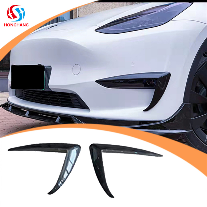 Auto Parts Lamp Eyebrow Wind Knife for Tesla Model Y 2019-2021