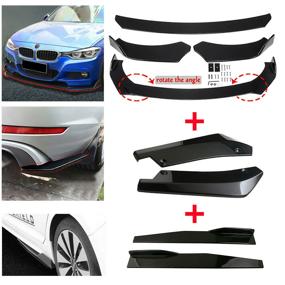 Universal Type A 2pcs Car Side Body Protector Lip Side Skirts For All Cars 