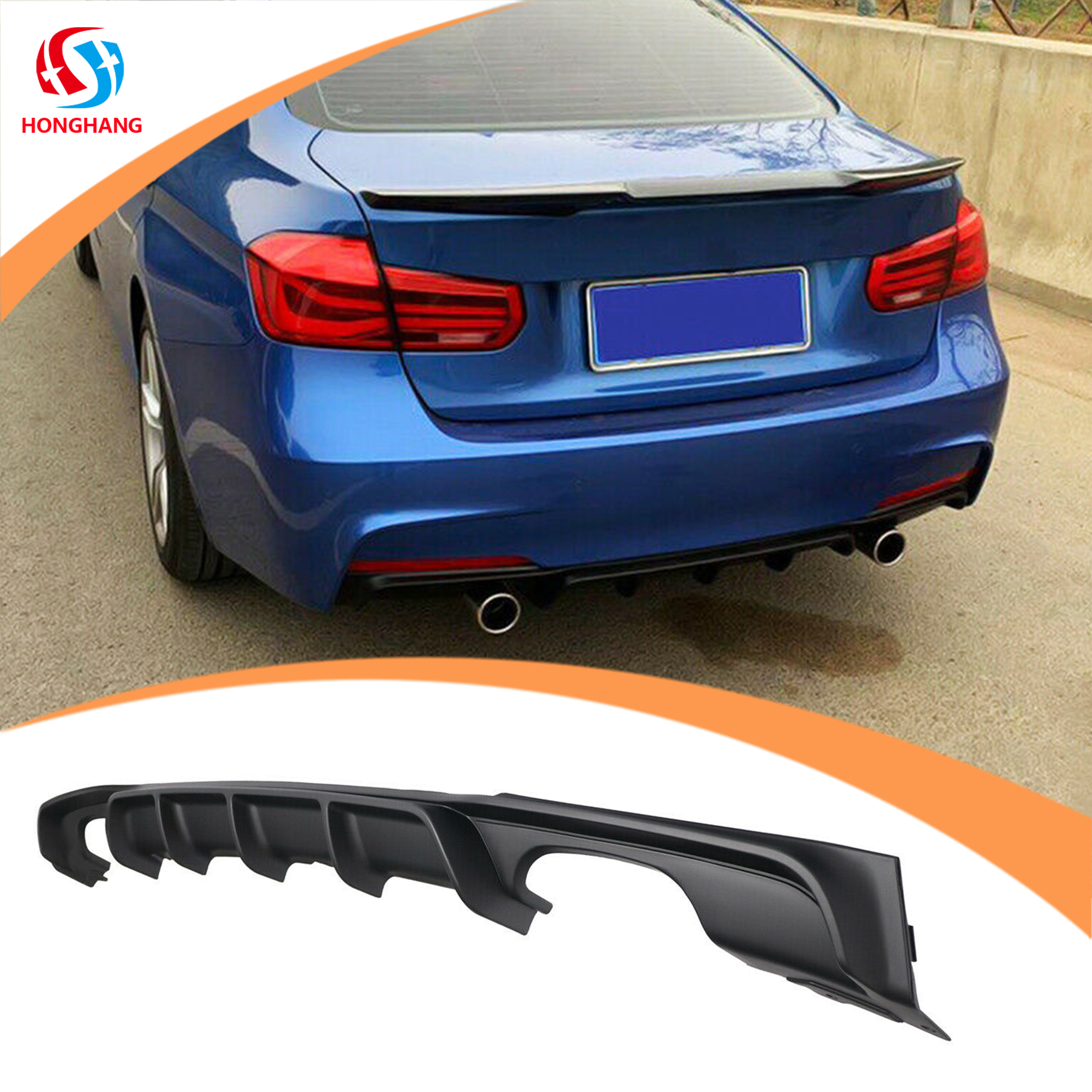 MP Style Rear Bumper Diffuser for Bmw 5 Series G30