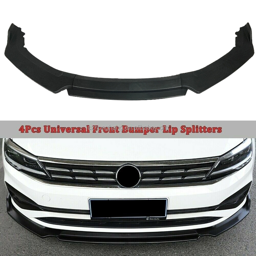 4-stages Type L Universal Front Bumper Lip Splitter Spoiler For All Cars