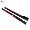 Universal Type J 6-stage 12pcs Black+Red Car Side Body Protector Lip Side Skirts Spoiler For All Cars Toyota Honda Benz BMW Audi VW