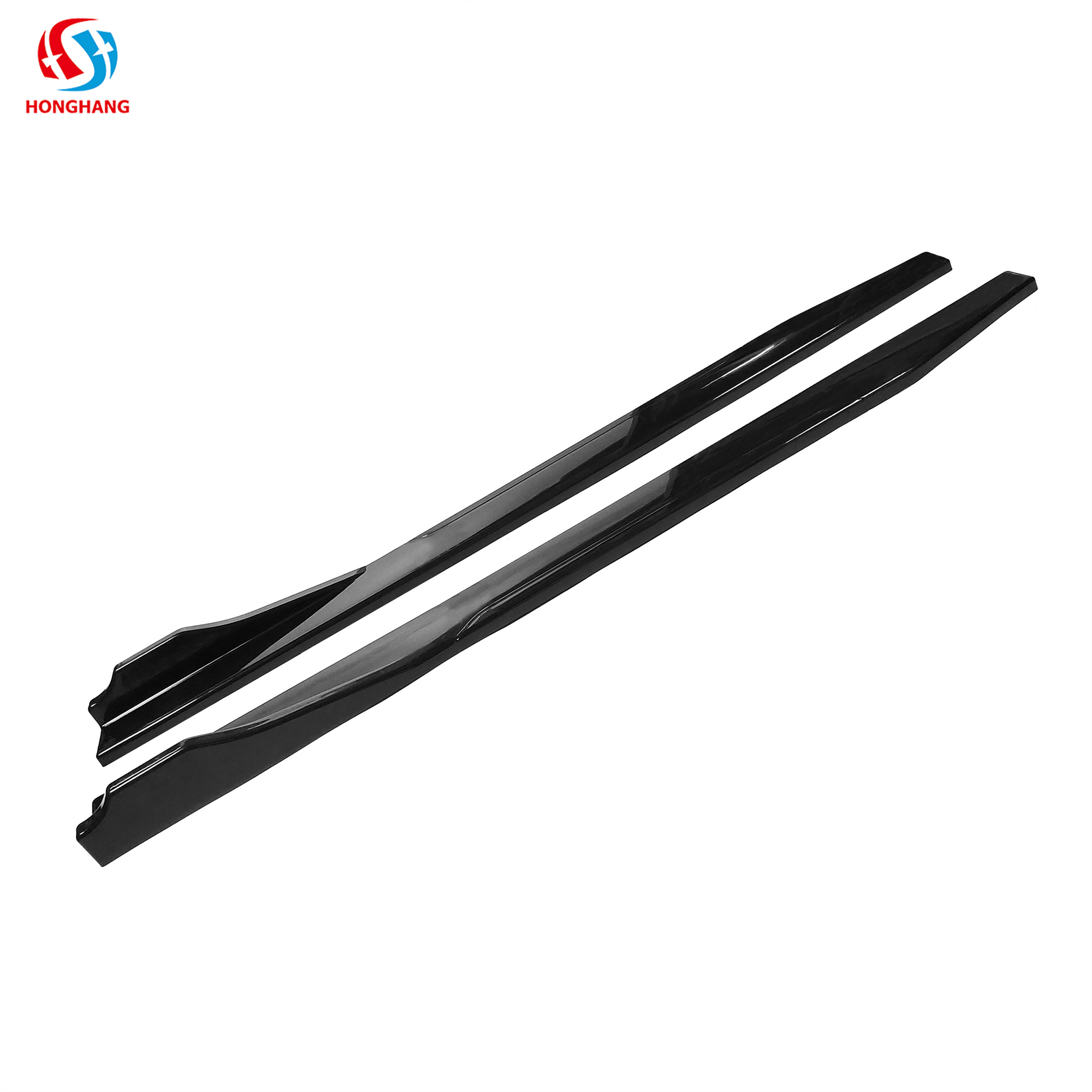 Universal Type E 2pcs Car Side Body Protector Lip Side Skirts Spoiler For All Cars Honda Benz BMW Audi VW